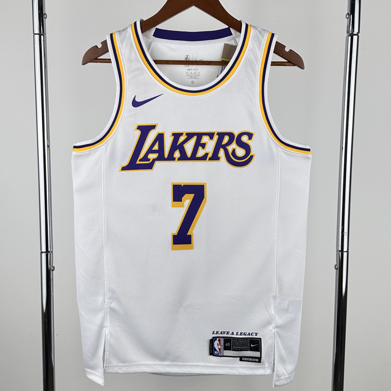 22-23 Lakers ANTHONY #7 White Top Quality Hot Pressing NBA Jersey(圆领)