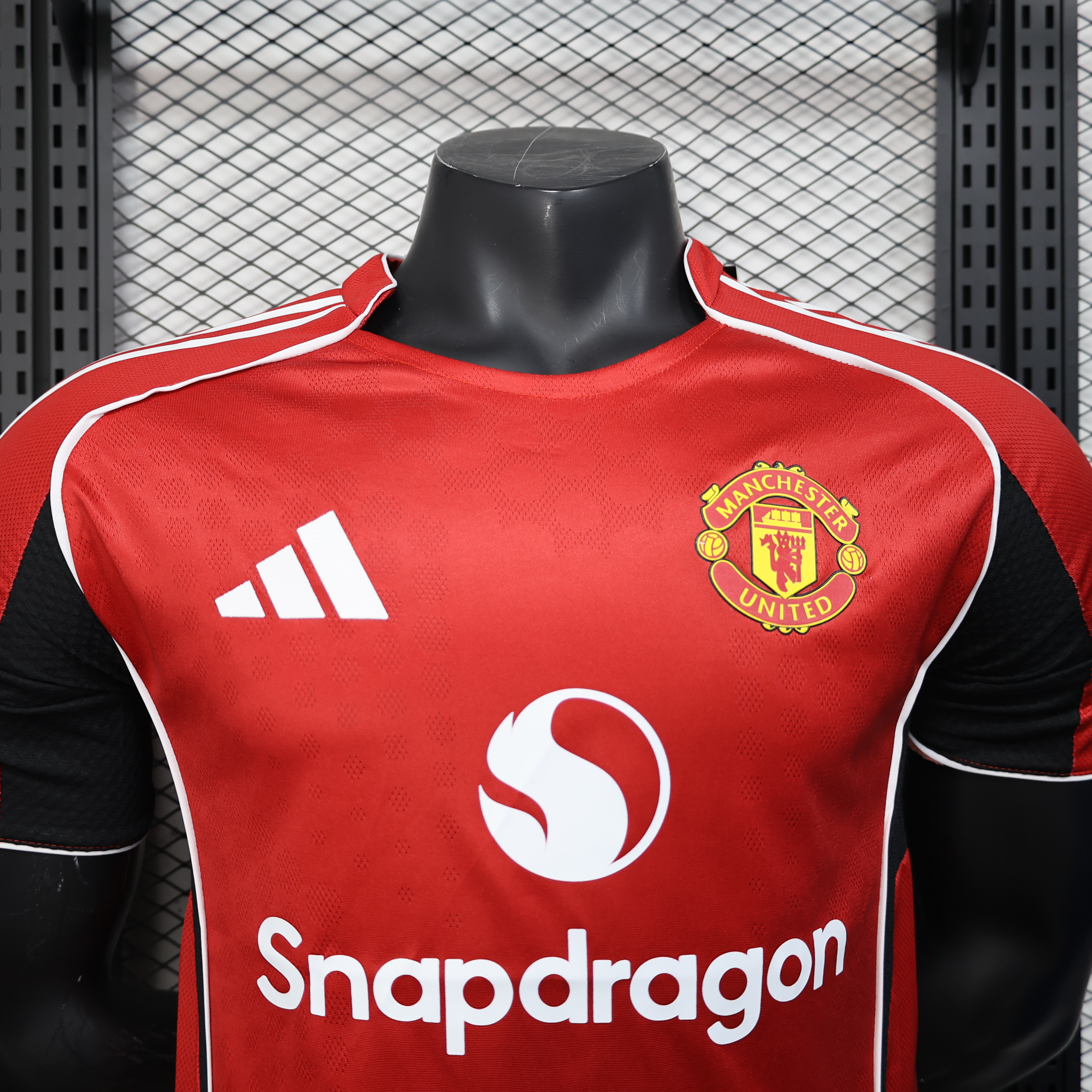 25-26 Man Utd Red Player Version Soccer Jersey