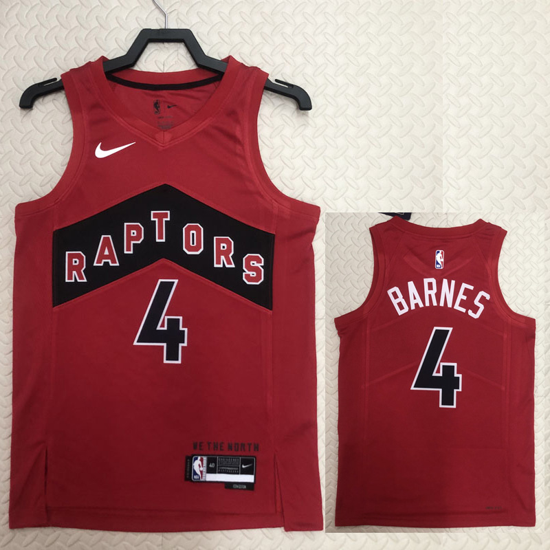 22-23 Raptors BARNES #4 Red Top Quality Hot Pre...