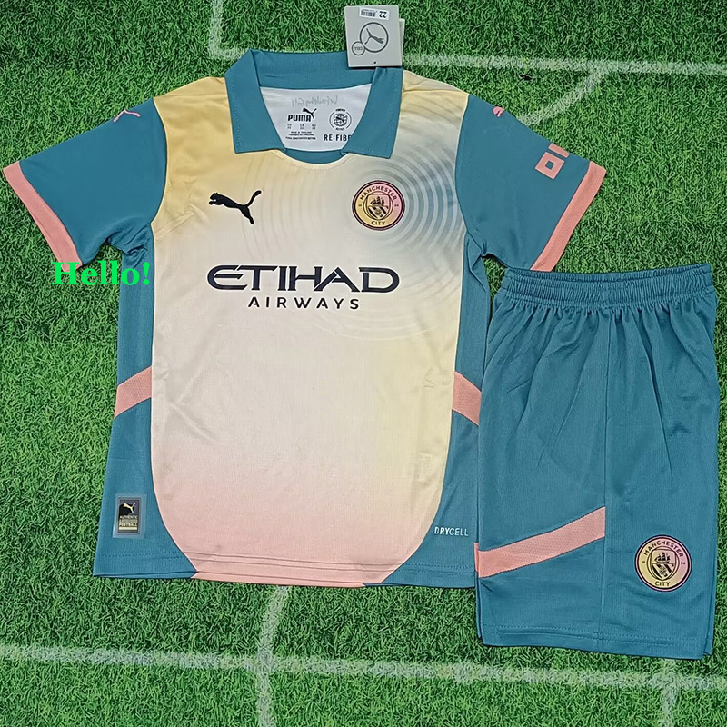 24-25 Man City Special Edition Kids Soccer Jersey