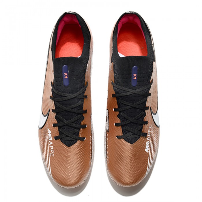 2022 World Cup in Qatar Mbappé Air Zoom Mercurial Vapor XV Elite FG Soccer Shoes-Gold/Black-7018091