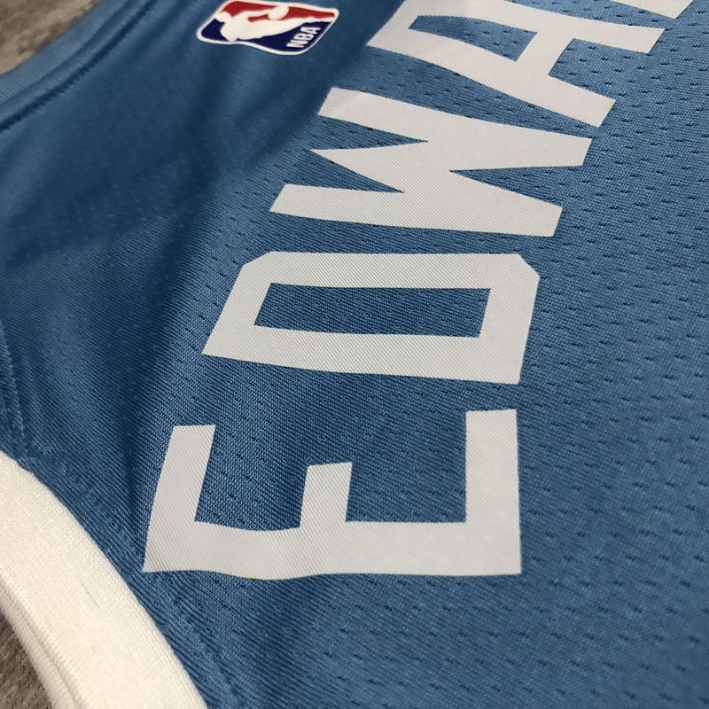2019-20 Timberwolves EDWARDS #1 Sky Blue Retro ...