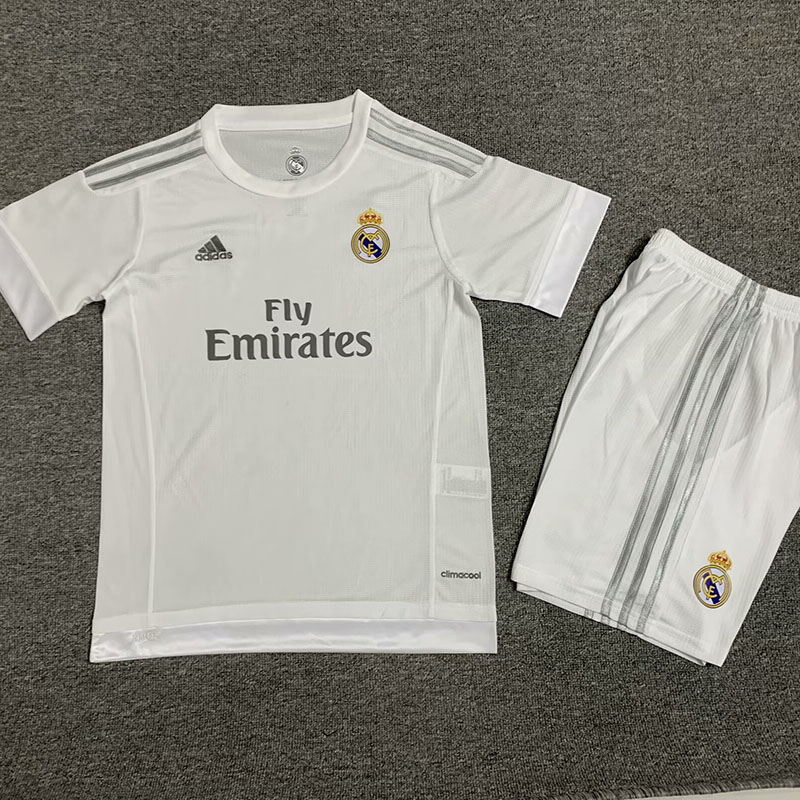 2015-2016 RMA Home Kids Retro Soccer Jersey