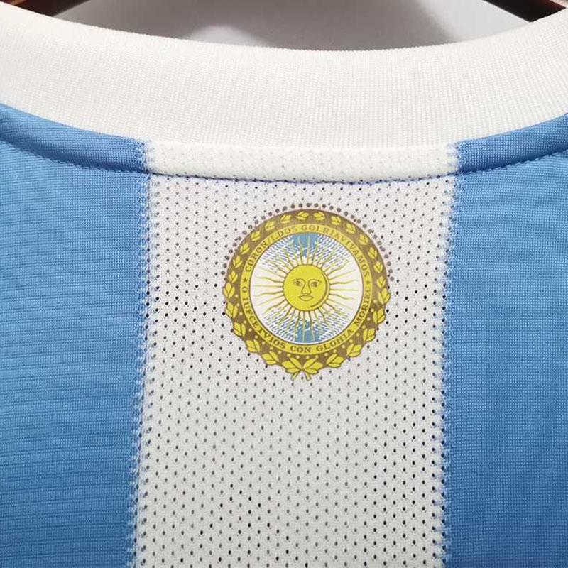 2010 Argentina Home Retro Soccer Jersey