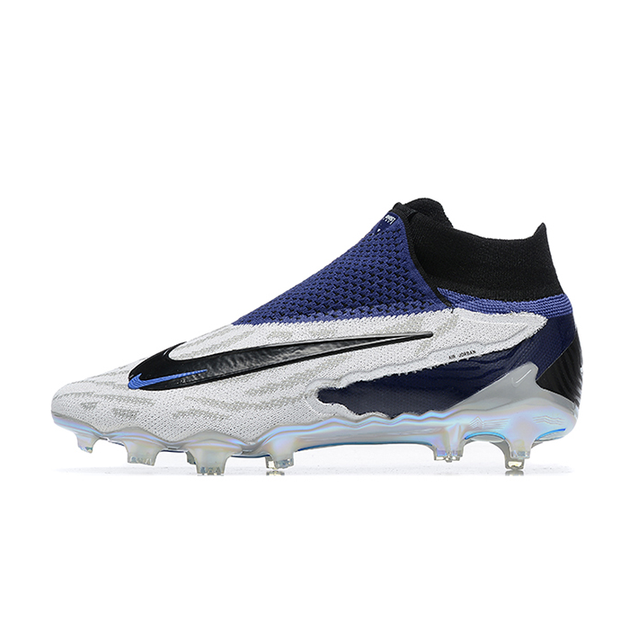 Phantom GX Elite FG High Soccer Shoes-Navy Blue/Gray-2670070
