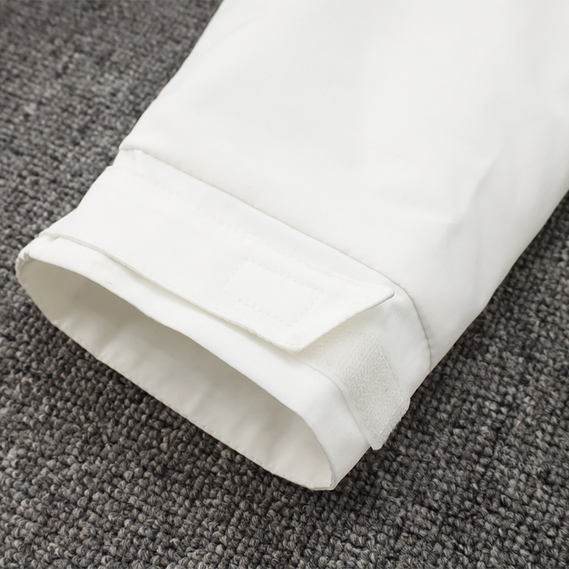 24-25 RMA White Hooded Windbreaker Fabric Cotton Coat #G208(金标)