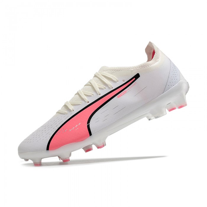 Ultra Ultimate FG Soccer Shoes-White/Pink-9308070