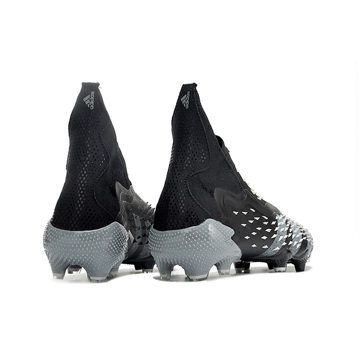 PREDATOR FREAK + FG High Soccer Shoes-Black/Gray-5376381