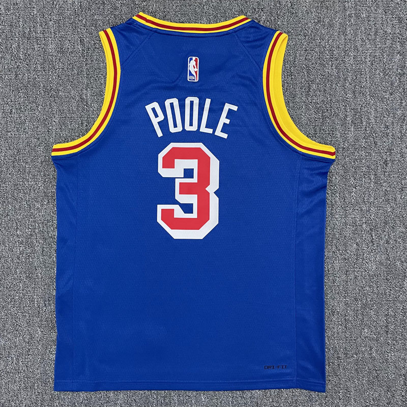 Warriors POOLE #3 Blue 75th Anniversary Retro N...