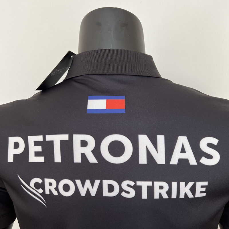 2023 F1 Mercedes Black Polo Racing Suit(有领)