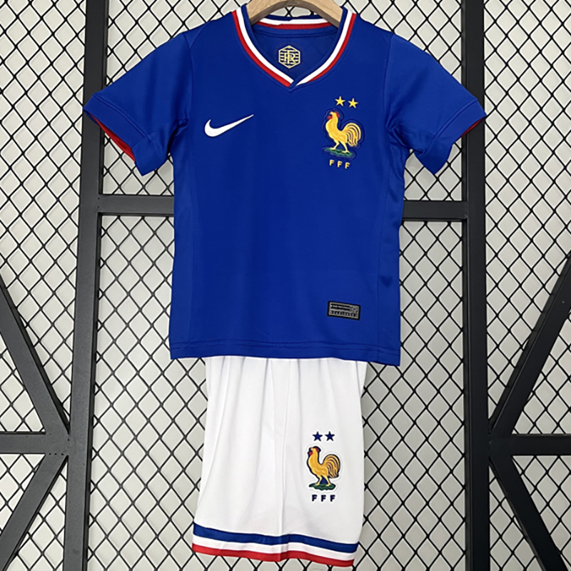 2024 France Home Kids Soccer Jersey
