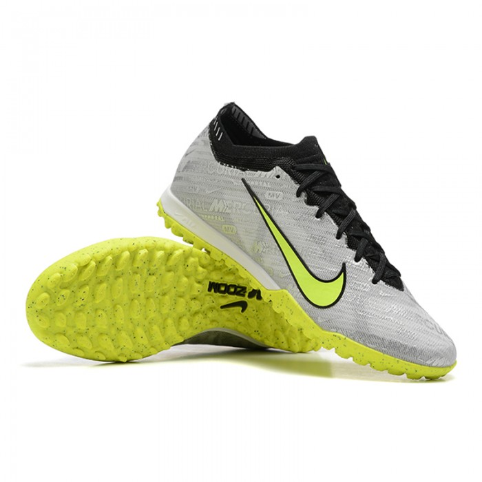 Vapor 15 Academy TF Soccer Shoes-Grey/Green-2946154