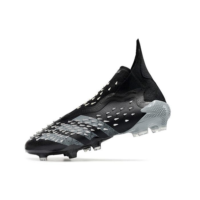 PREDATOR FREAK + FG High Soccer Shoes-Black/Gray-5376381