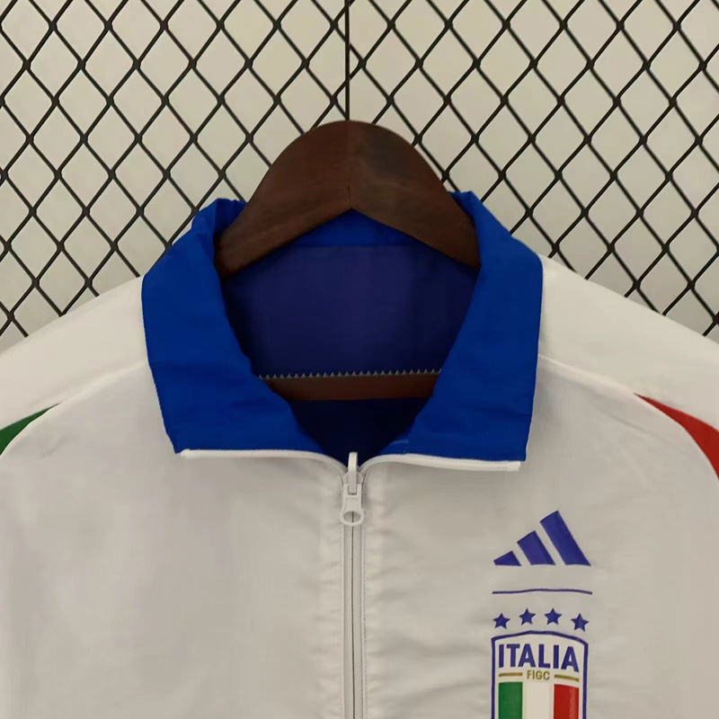 2024 Italy Blue & White Double Sided Windbreaker (双面风衣)
