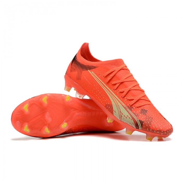 2022 World Cup Ultra Ultimate FG Soccer Shoes-Orange/Gold-2360496