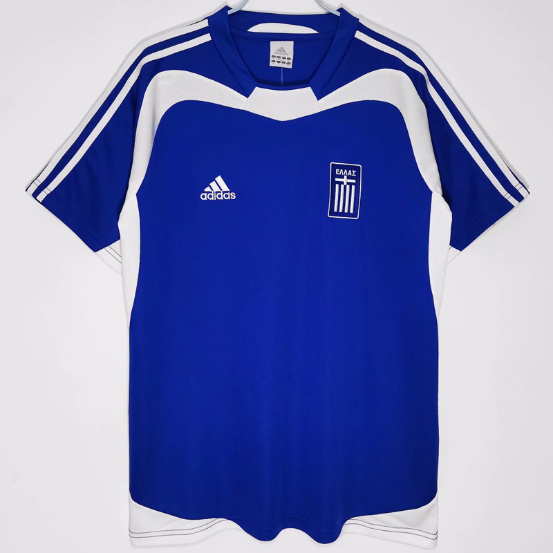 2004 Greece Home Retro Soccer Jersey