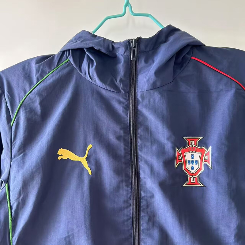 25-26 Portugal Royal blue Windbreaker