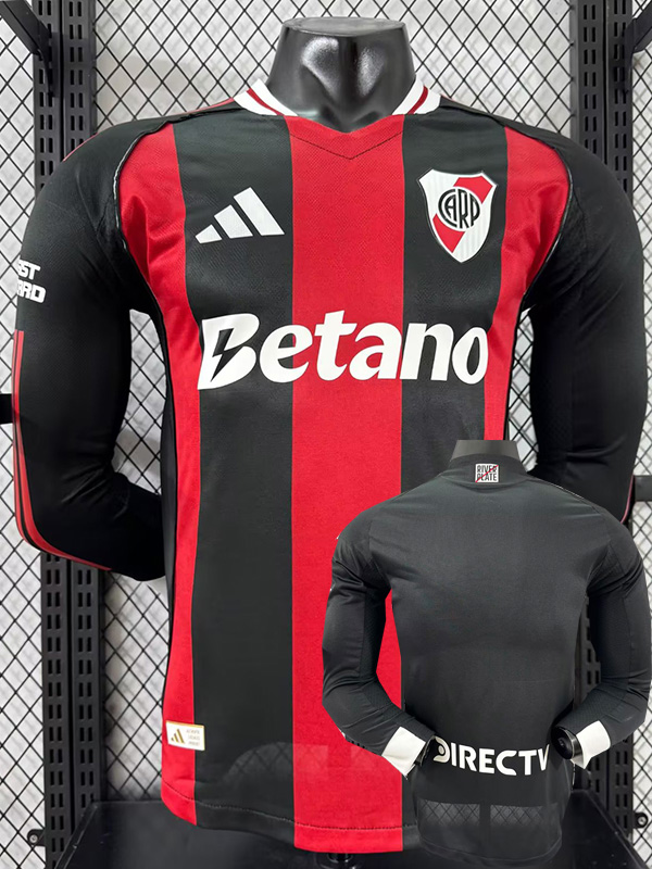 25-26 River Plate Away Long Sleeve Player Version Soccer Jersey (长袖球员)