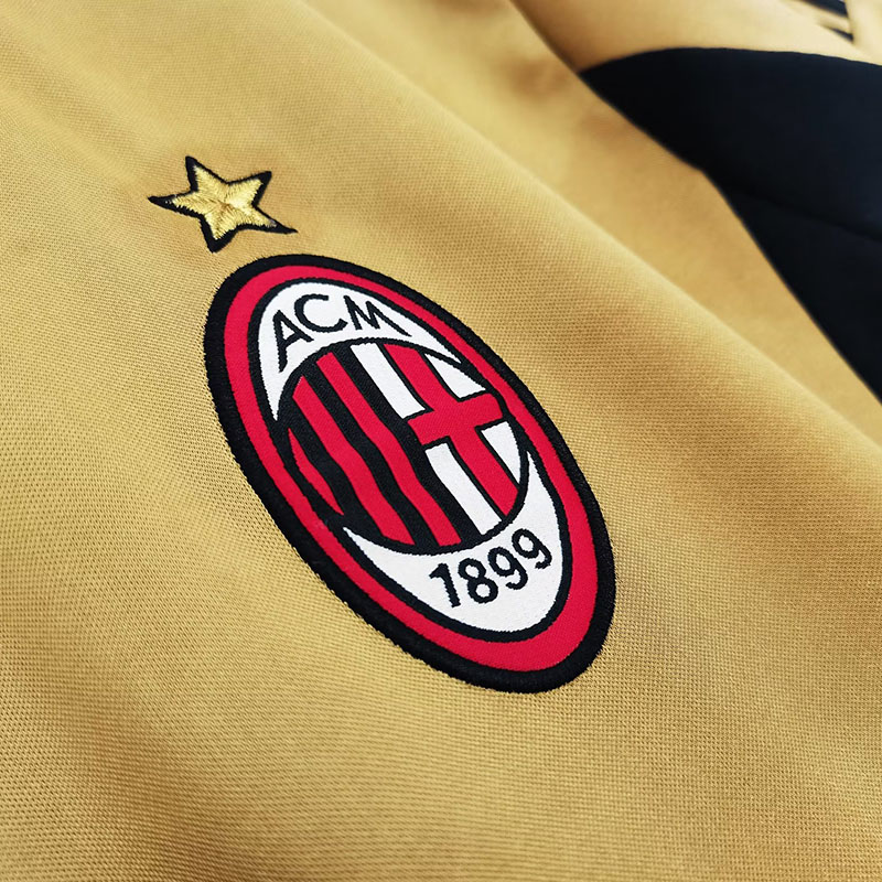 2013-2014 ACM Gold GoalKeeper Retro Soccer Jersey