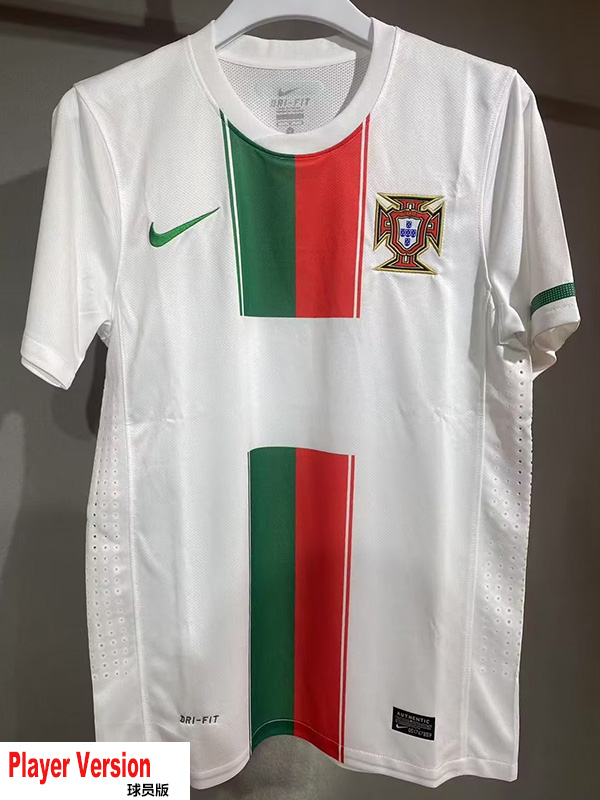 2010 Portugal Away Player Version 球员 Retro Soccer Jersey