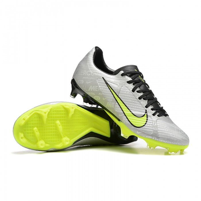 Mercurial Vapor XV FG Soccer Shoes-Grey/Green-5462253