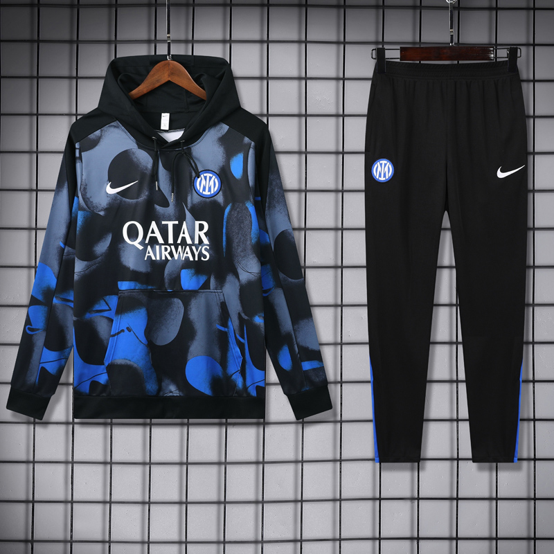 24-25 INT Grey blue Hoodie Tracksuit (卫衣套装)