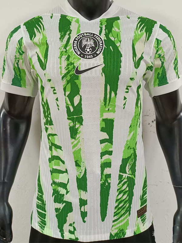 25-26 Nigeria Green White Player Version Soccer Jersey
