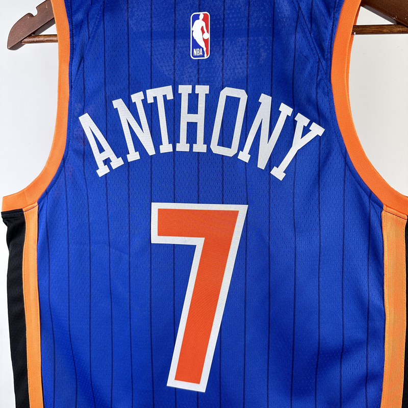 23-34 KNICKS ANTHONY #7 Blue City Edition Top Q...