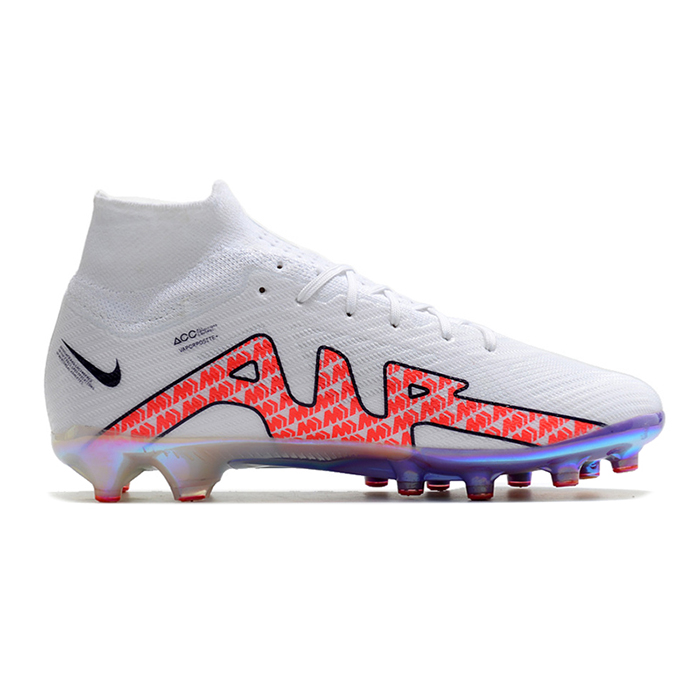 Air Zoom Mercurial Superfly IX Elite AG High Soccer Shoes-White/Red-8313904