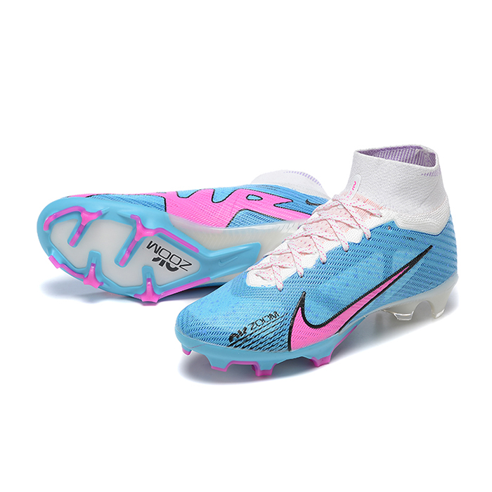 Air Zoom Mercurial Superfly IX Elite FG High Soccer Shoes-Blue/White-6503128