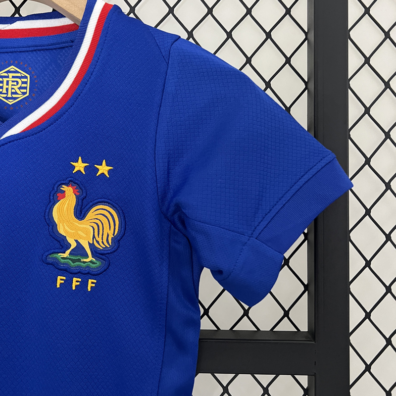 2024 France Home Kids Soccer Jersey