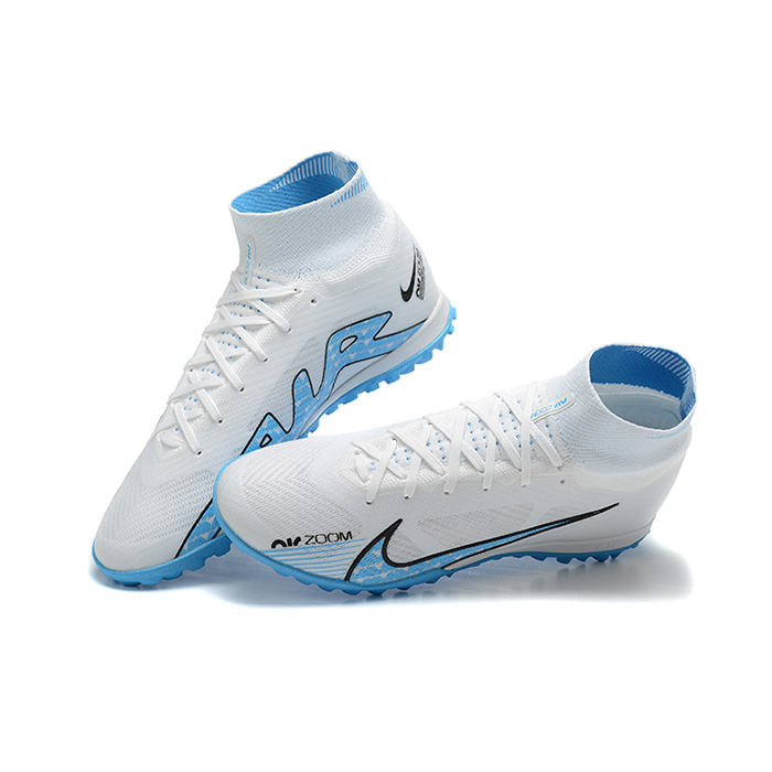 Superfly 8 Academy TF High Soccer Shoes-White/Blue-614383