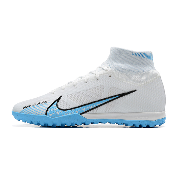 Superfly 8 Academy TF High Soccer Shoes-White/Blue-614383