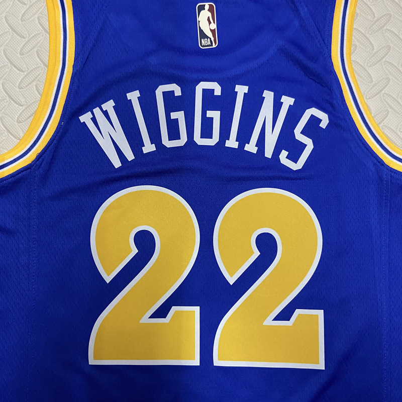 22-23 WARRIORS WIGGINS #22 Blue Top Quality Hot...