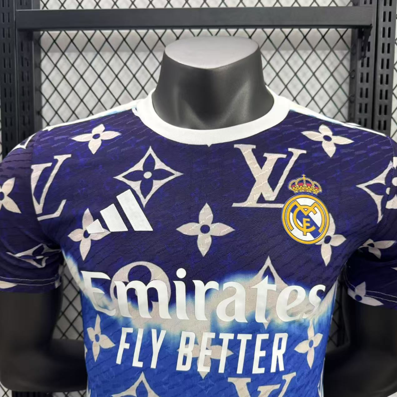 25-26 RMA Purple Blue Special Edition Player Version Training Shirts *L