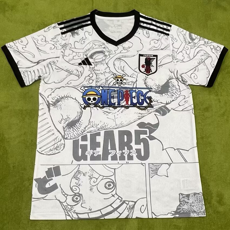 24-25 Japan White ONEPECE Special Edition Fans Soccer Jersey *海贼王