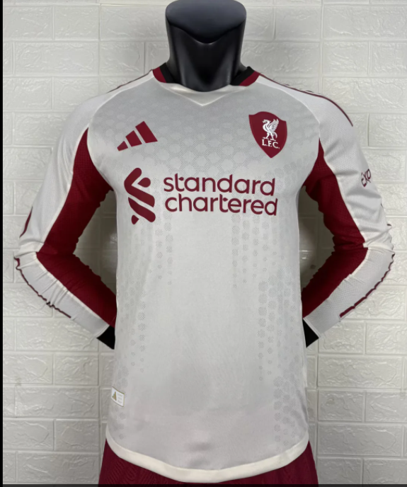 25-26 LIV away long sleeves Player Version Soccer Jersey