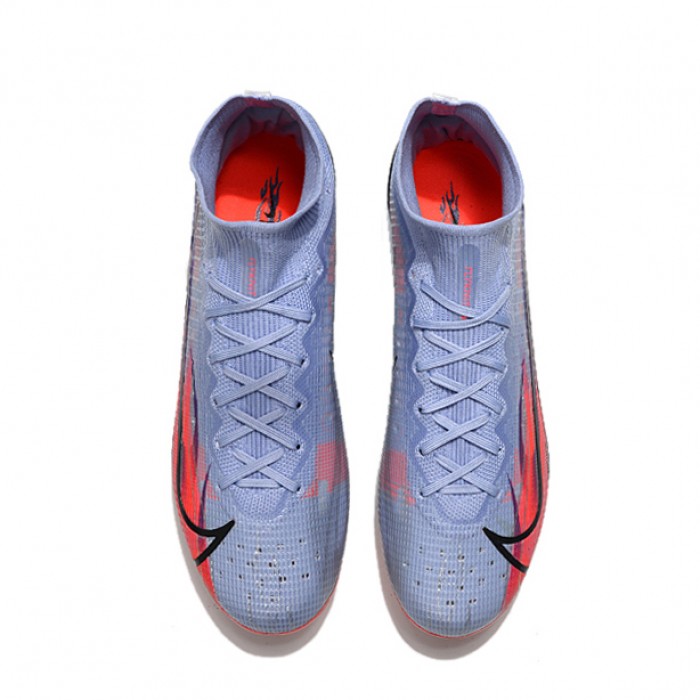 Mbappé Superfly 8 Elite FG High Soccer Shoes-Purple/Red-5179051