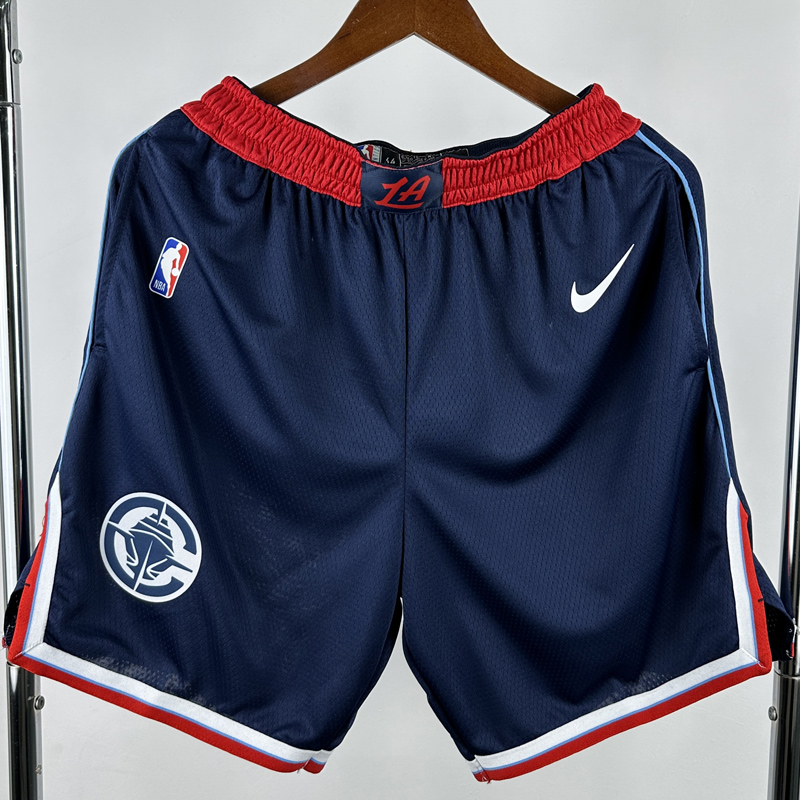 24-25 Clippers Blue City Edition Top Quality NBA Pants