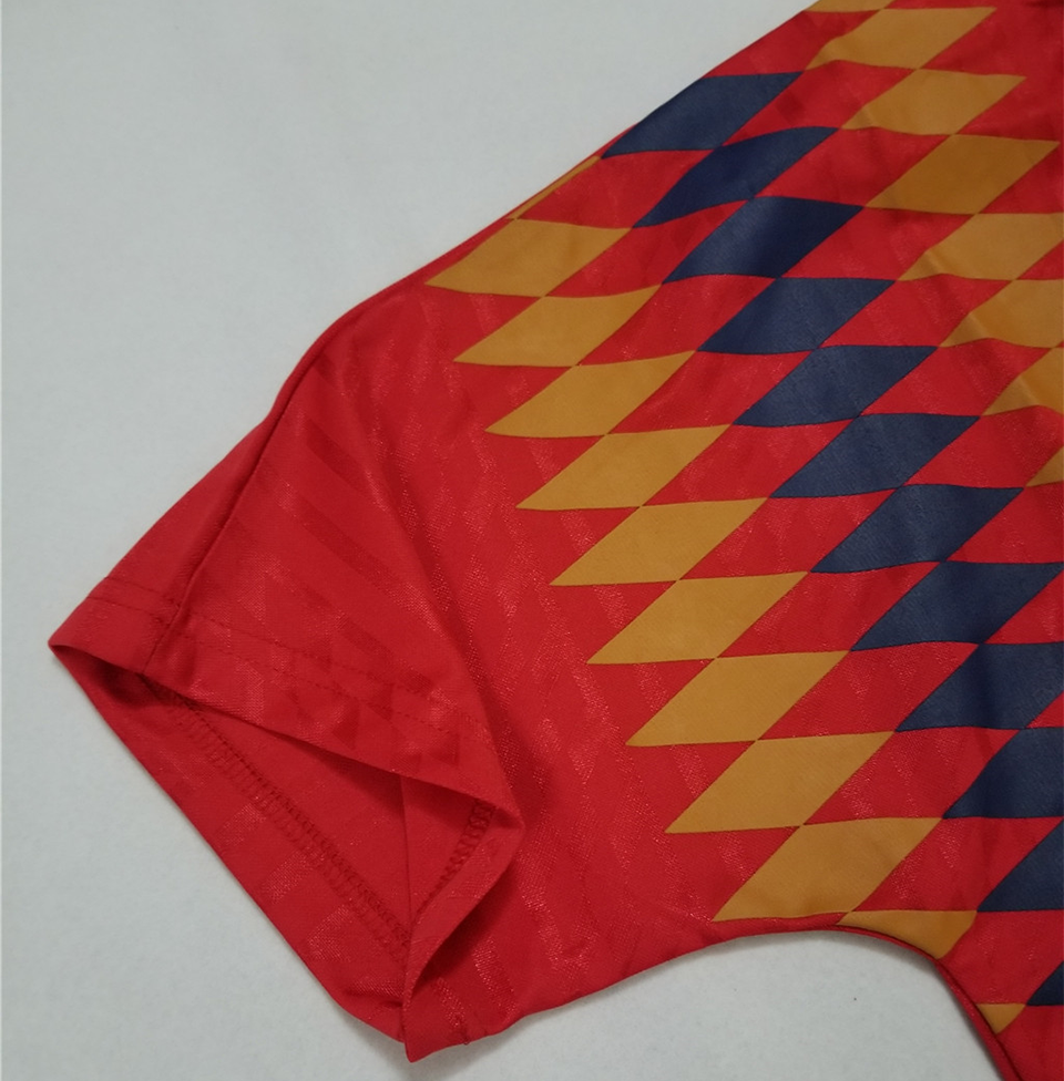 1994 Spain Home Red Retro Soccer Jersey