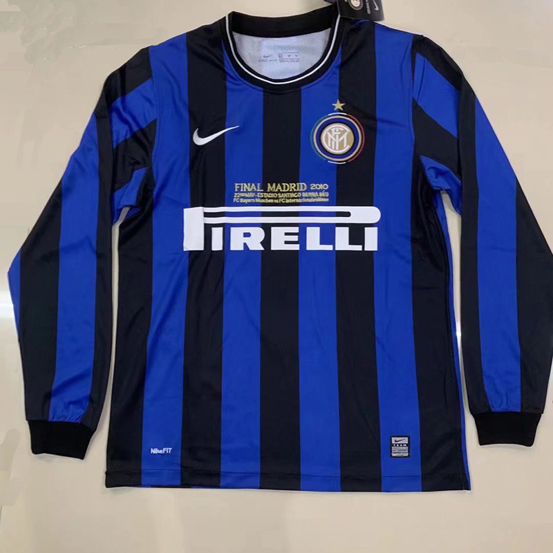 2009-2010 INT Home Long Sleeve Retro Soccer Jer...