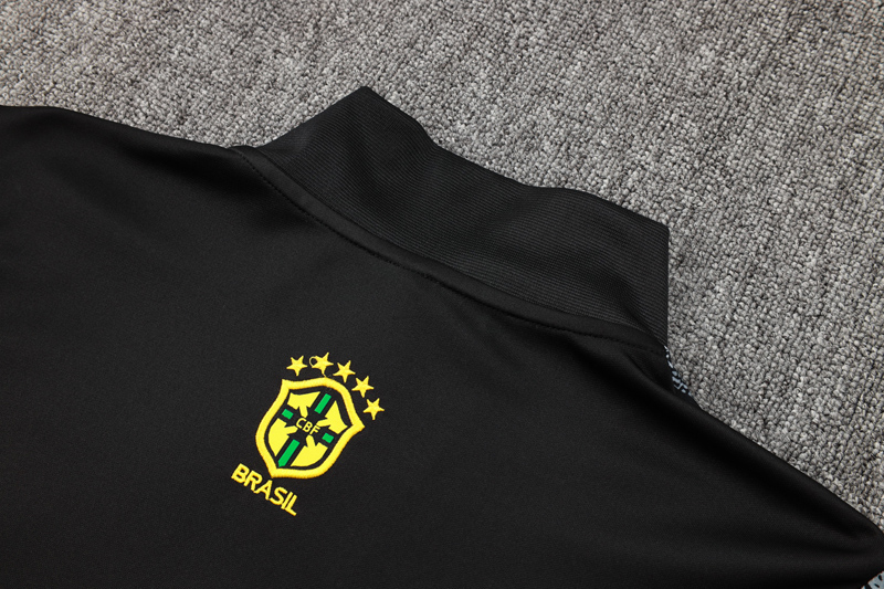 24-25 Brazil Black Jacket Tracksuit #A808(喷墨)