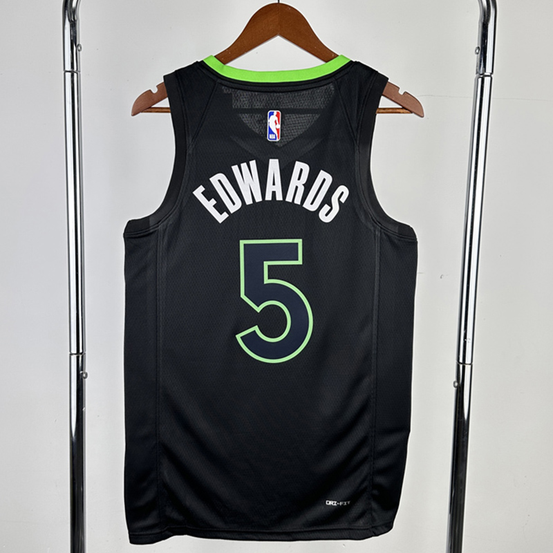 22-23 TIMBERWOLVES EDWARDS #5 Black Top Quality...