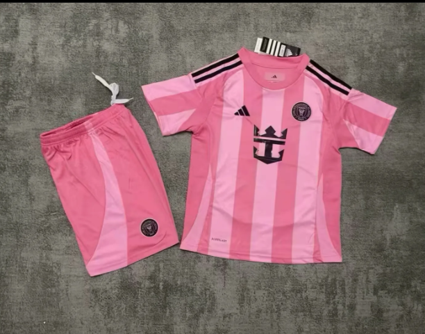 25-26 Inter Miami Pink Kids Soccer Jersey