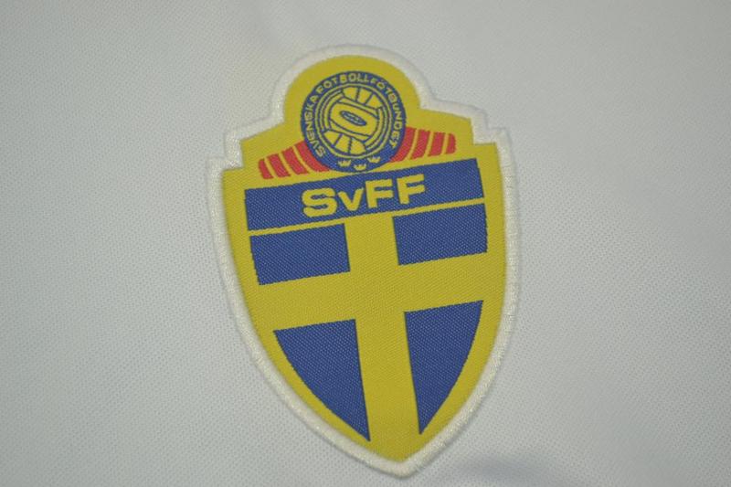 1994-1996 Sweden White Retro Soccer Jersey