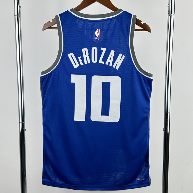 23-24 Kings DEROZAN #10 Blue City Edition Top Quality Hot Pressing NBA Jersey
