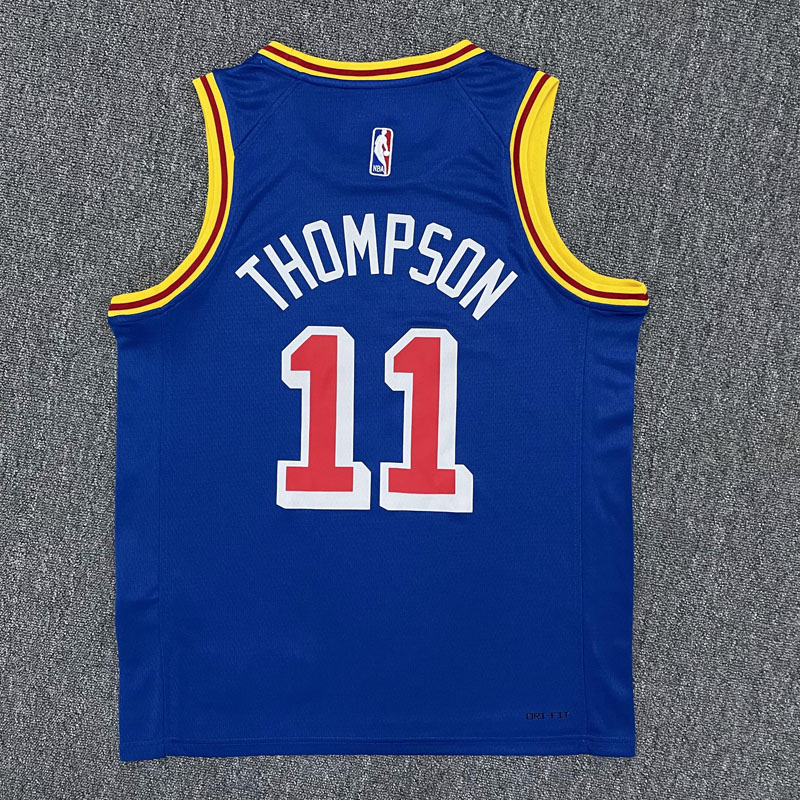 Warriors THOMPSON #11 Blue 75th Anniversary Ret...