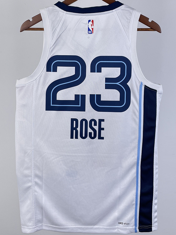 22-23 GRIZZLIES ROSE #23 White Top Quality Hot ...