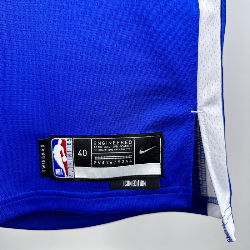 WARRIORS CURRY #30 Blue Top Quality Hot Pressing NBA Jersey (V领)
