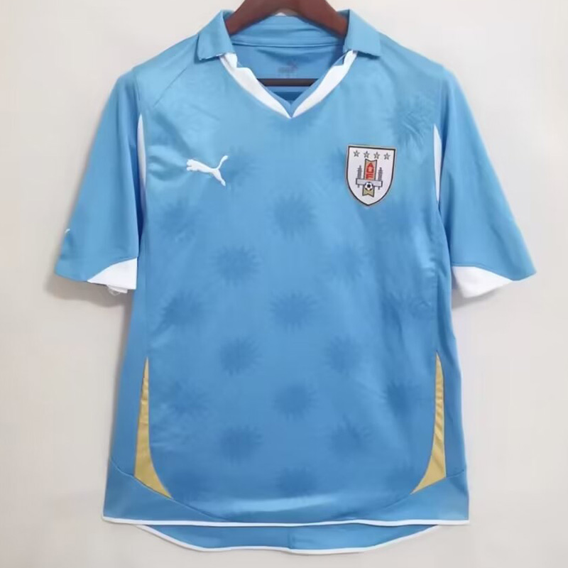 2010 Uruguay Home Retro Soccer Jersey